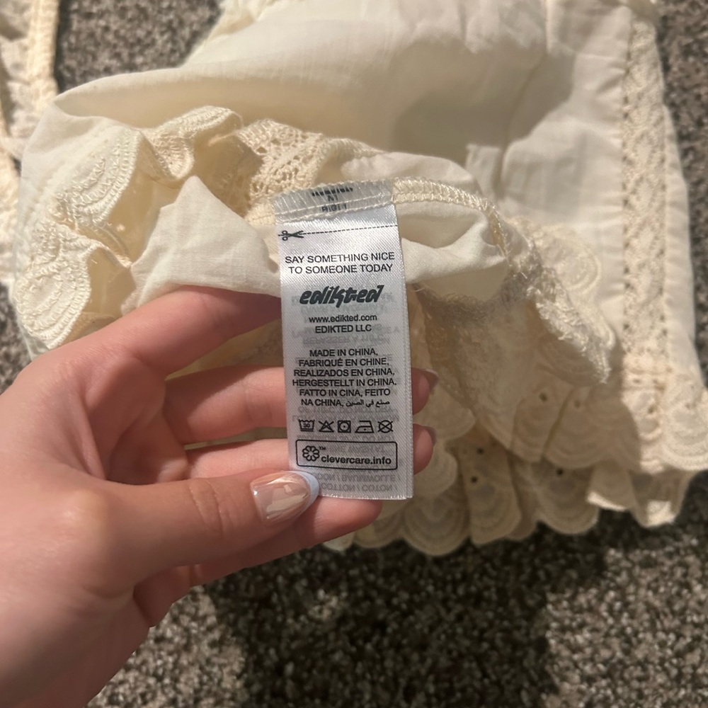 Edited Hera Button Front Ruffled Top - image 5